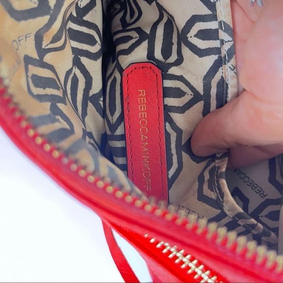 Rebecca Minkoff Crossbody Three Zip Rocker in Hot Red - Picture 6 of 7